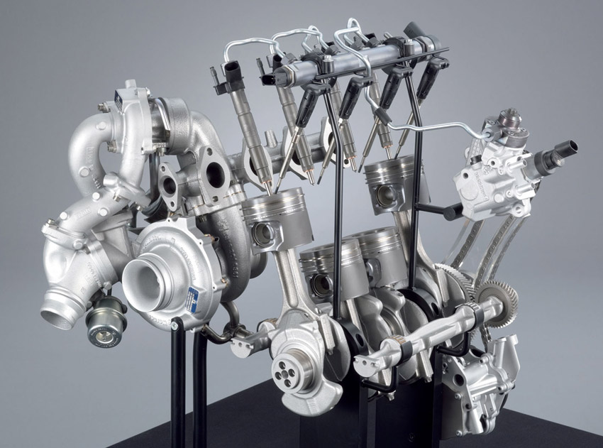 Twin Turbo 4 Cylinder Engine